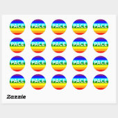 Sticker Rond Drapeau Pace(Peace) italien (Feuille)
