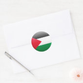 Sticker Rond Drapeau palestinien (Enveloppe)
