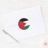 Sticker Rond Drapeau palestinien (Enveloppe)