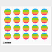 Sticker Rond Drapeau Panoromantic Pride (Feuille)