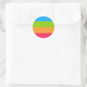 Sticker Rond Drapeau Panoromantic Pride (Sac)