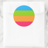 Sticker Rond Drapeau Panoromantic Pride (Sac)