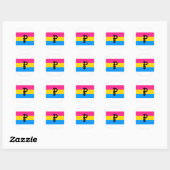 STICKER ROND DRAPEAU PANSEXUEL ORIGINAL (Feuille)