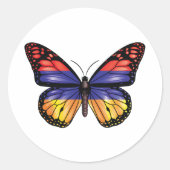 Sticker Rond Drapeau papillon arménien (Devant)