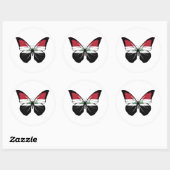 Sticker Rond Drapeau papillon irakien (Feuille)