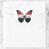 Sticker Rond Drapeau papillon irakien (Sac)