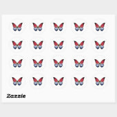 Sticker Rond Drapeau papillon Kiribati (Feuille)