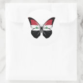Sticker Rond Drapeau papillon syrien (Sac)