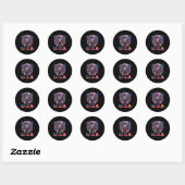 Sticker Rond Drapeau Patriotique Aigle Usa Design graphique (Feuille)