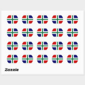 Sticker Rond Drapeau Pays-Bas Groningen (Feuille)