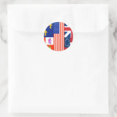 Sticker Rond Drapeau Pensacola (Sac)