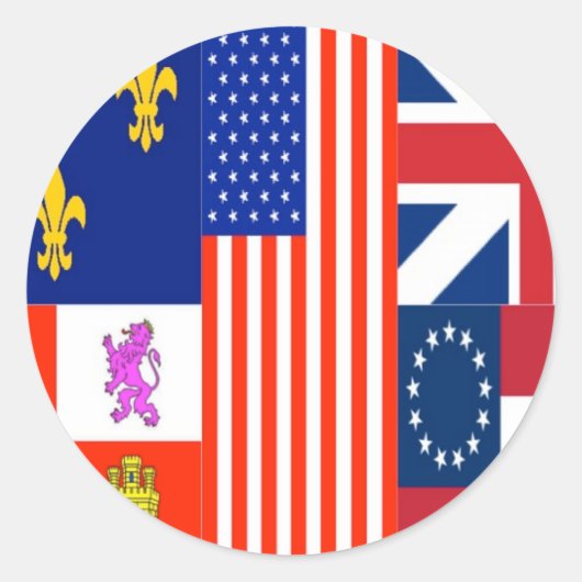 Sticker Rond Drapeau Pensacola (Devant)