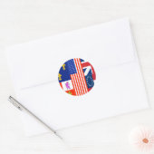 Sticker Rond Drapeau Pensacola (Enveloppe)