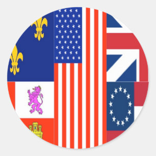 Sticker Rond Drapeau Pensacola