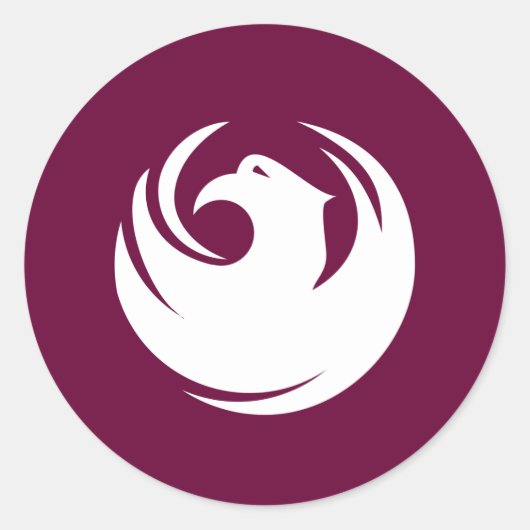 Sticker Rond Drapeau Phoenix (Devant)