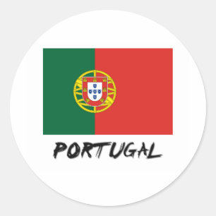 Sticker Rond Drapeau Portugal
