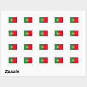 Sticker Rond Drapeau Portugal (Feuille)