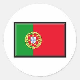 Sticker Rond Drapeau Portugal