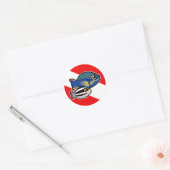 Sticker Rond Drapeau Princess Parrotfish & Baby Dive (Enveloppe)