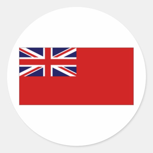 Sticker Rond Drapeau Red Duster (Devant)