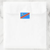 Sticker Rond Drapeau République démocratique du Congo (Sac)