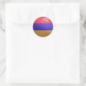 Sticker Rond Drapeau rond Arménie (Sac)