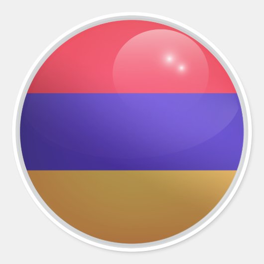 Sticker Rond Drapeau rond Arménie (Devant)