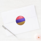 Sticker Rond Drapeau rond Arménie (Enveloppe)