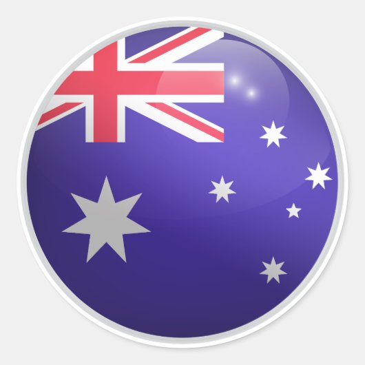 Sticker Rond Drapeau rond Australie (Devant)