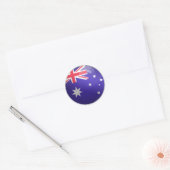 Sticker Rond Drapeau rond Australie (Enveloppe)