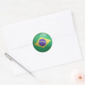 Sticker Rond Drapeau rond Brésil (Enveloppe)