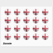 Sticker Rond Drapeau rond d'Angleterre (Feuille)