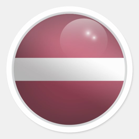 Sticker Rond Drapeau rond Lettonie (Devant)