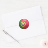 Sticker Rond Drapeau rond Portugal (Enveloppe)