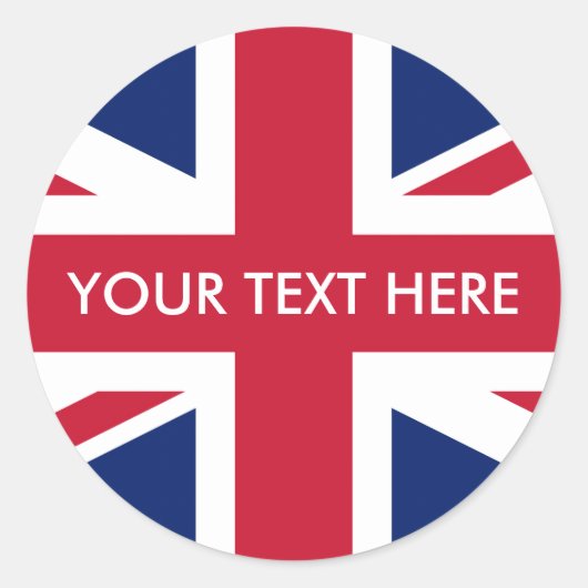 Sticker Rond Drapeau Royaume-Uni  (Devant)