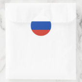 Sticker Rond Drapeau russe (Sac)