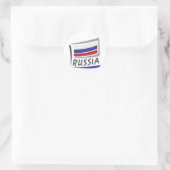 Sticker Rond Drapeau Russie Pride X (Sac)