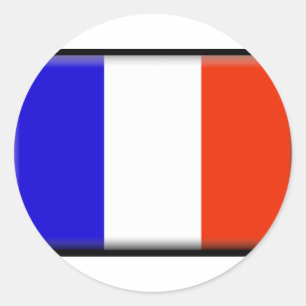 Sticker Rond Drapeau Saint-Barts
