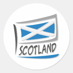 Sticker Rond Drapeau Scotland Pride X