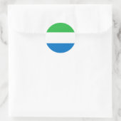 Sticker Rond Drapeau Sierra Leone (Sac)
