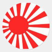 Sticker Rond Drapeau solaire japonais (Devant)