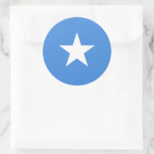 Sticker Rond Drapeau somalien/somalien/somalien (Sac)