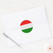 Sticker Rond Drapeau stylisé de Hongrie (Enveloppe)