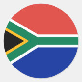 Sticker Rond drapeau sud-africain (Devant)
