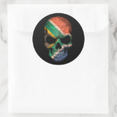 Sticker Rond Drapeau sud-africain personnalisable (Sac)