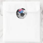 Sticker Rond Drapeau sud-coréen Soccer Ball (Sac)