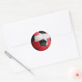 Sticker Rond Drapeau suisse Soccer Ball (Enveloppe)