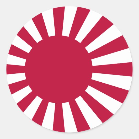 Sticker Rond Drapeau Sun levant (Devant)