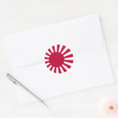 Sticker Rond Drapeau Sun levant (Enveloppe)