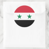 Sticker Rond Drapeau Syrie (Sac)